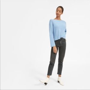 Everlane cashmere rib boatneck sweater - Light blue